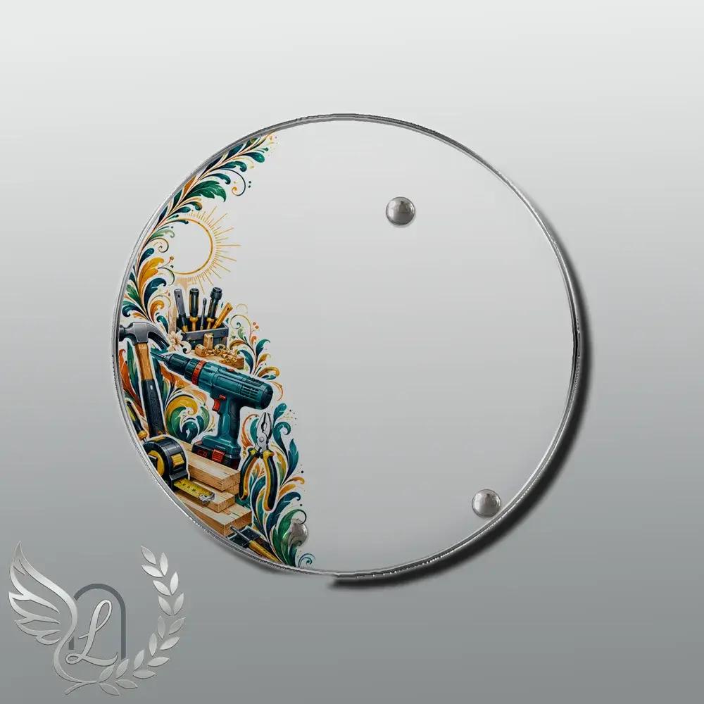 Plaque Circulaire Bricolage nue motif 03
