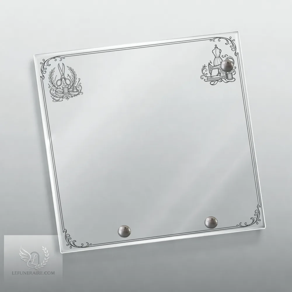 Plaque Carré Couture nue motif 01