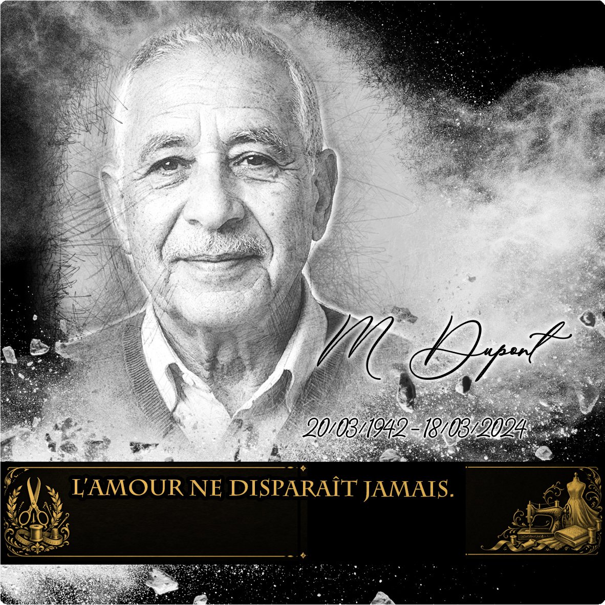 Plaque Carré Couture effet Éclat, ambiance complète portrait + fond