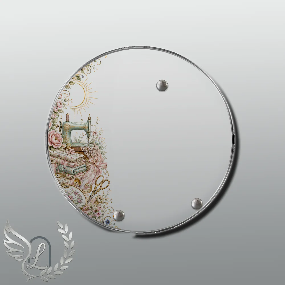 Plaque Circulaire Couture nue motif 02