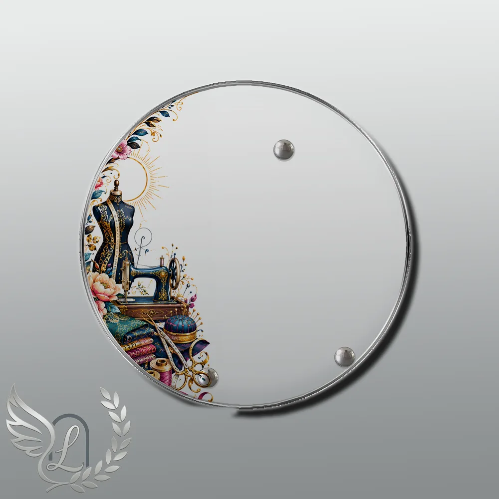 Plaque Circulaire Couture nue motif 03