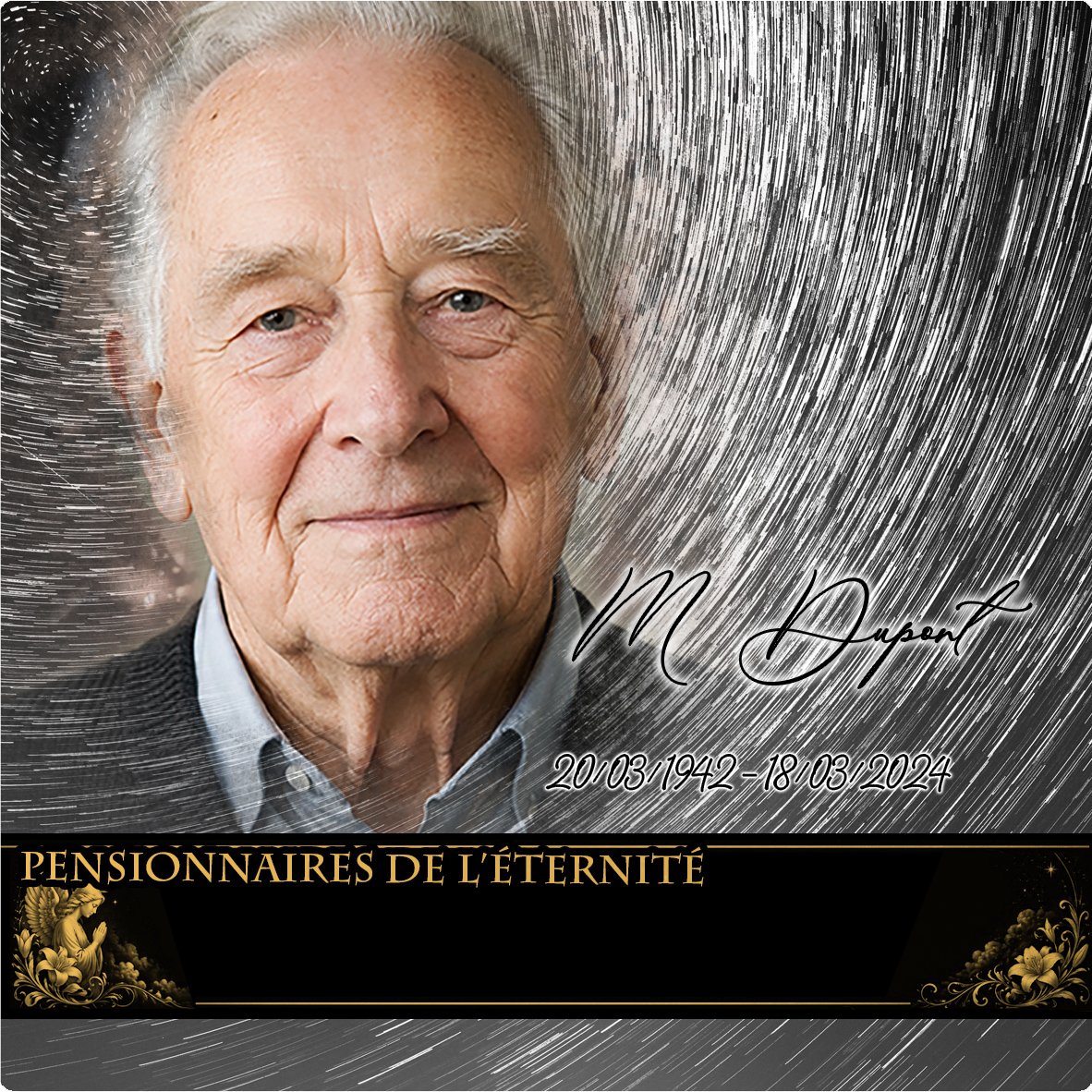Plaque Carré Ange effet Pastel, ambiance complète portrait + fond