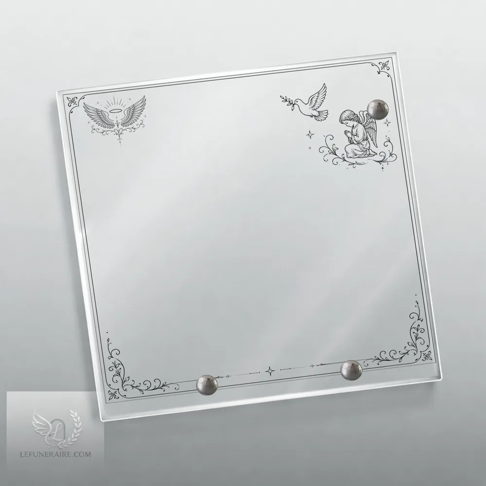 Plaque Carré Ange nue motif 02