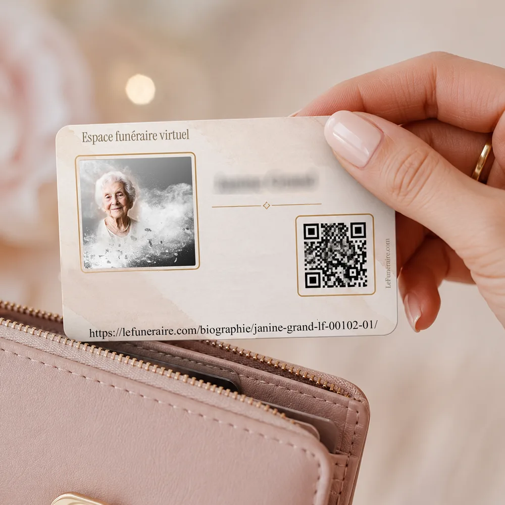 Carte souvenir QR — service complémentaire Ange