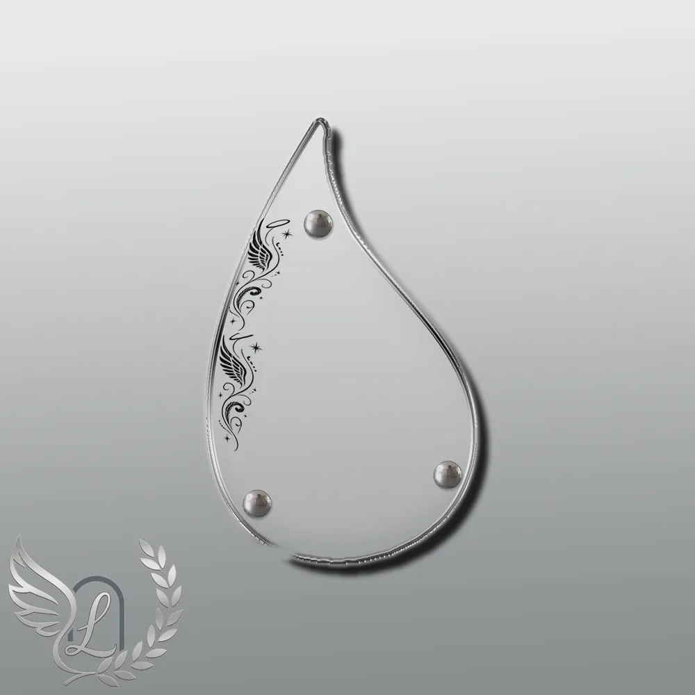 Plaque Flamme Ange nue motif 01