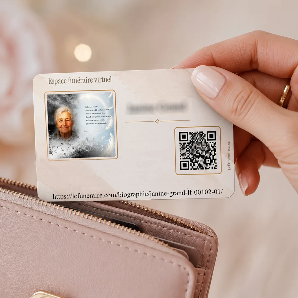 Carte souvenir QR — service complémentaire Ange