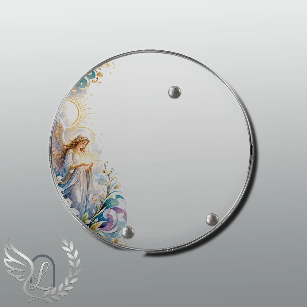 Plaque Circulaire Ange nue motif 01