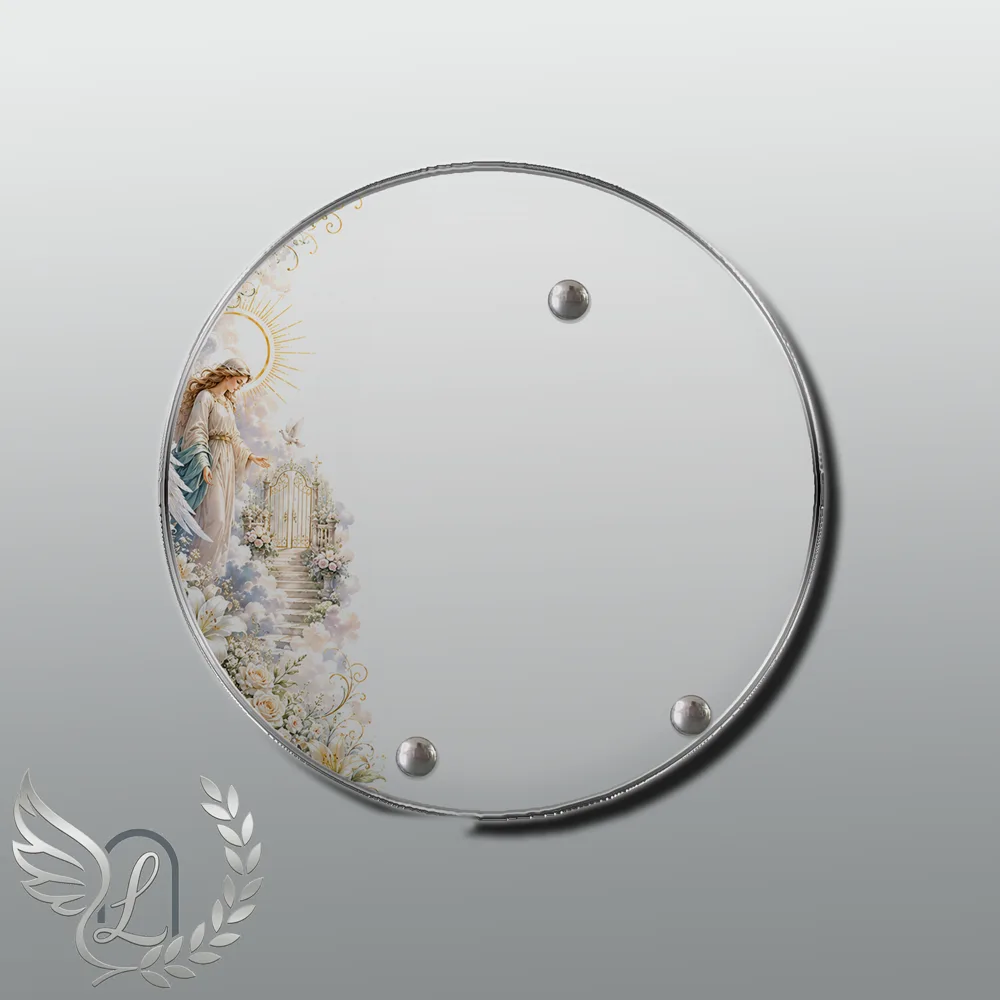Plaque Circulaire Ange nue motif 02