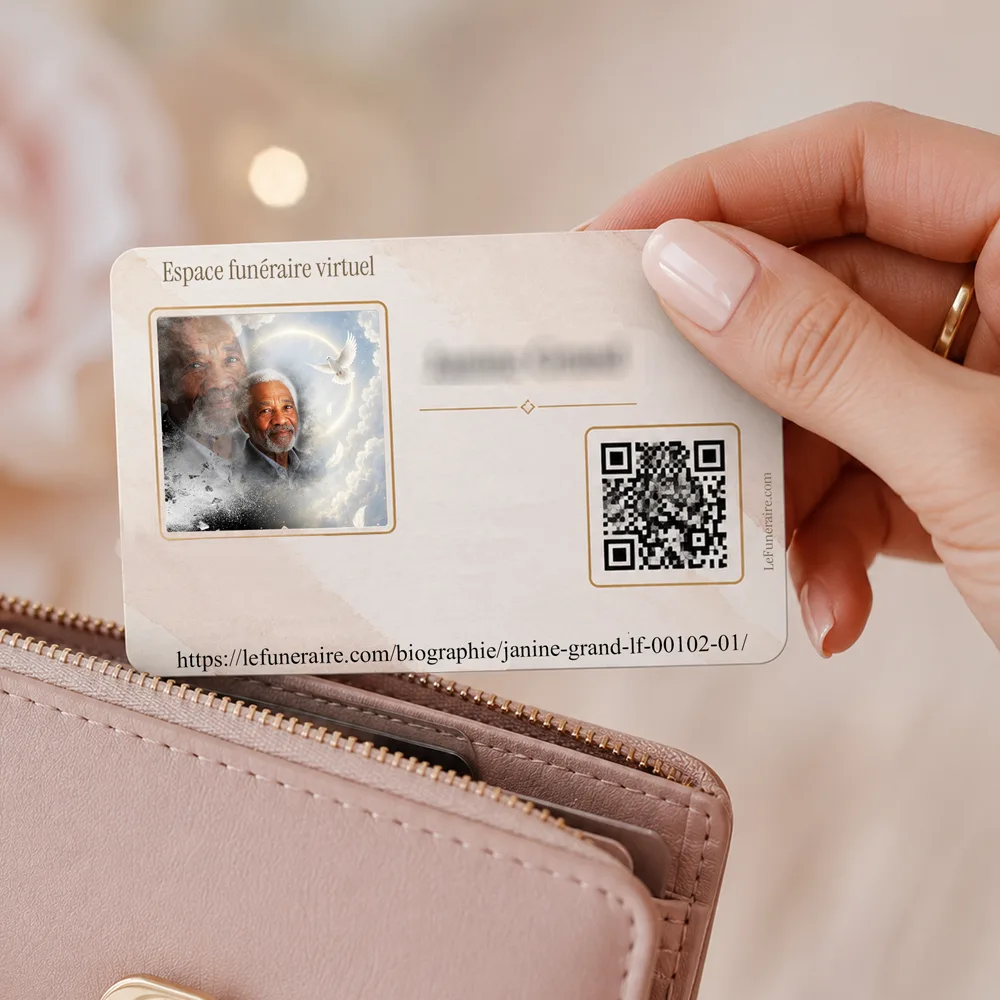 Carte souvenir QR — service complémentaire Colombe