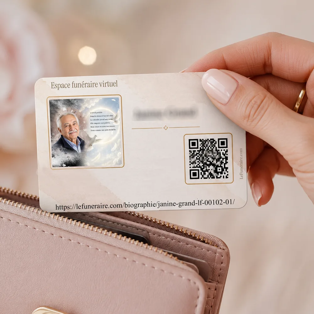 Carte souvenir QR — service complémentaire Colombe