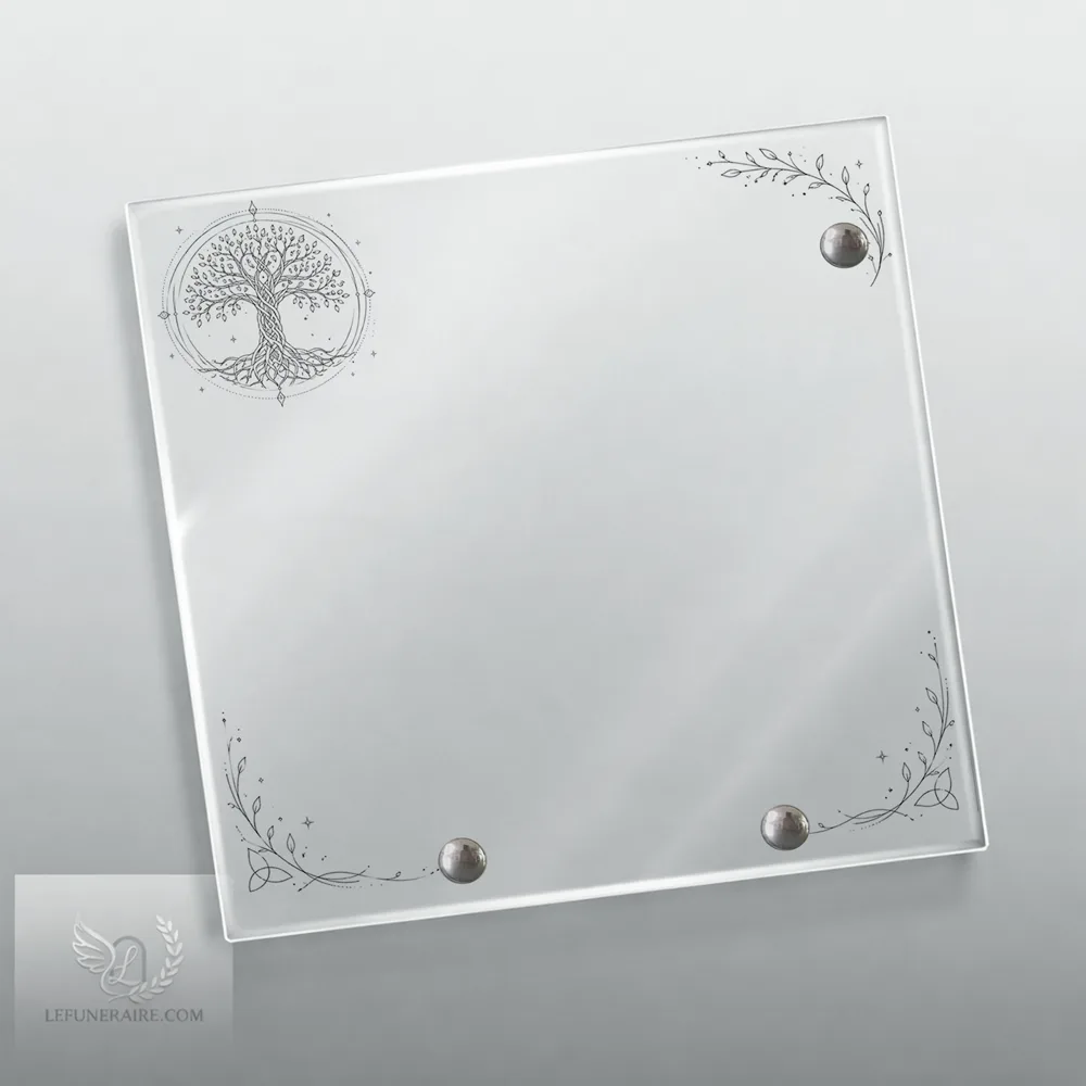 Plaque Carré Arbre de vie nue motif 03