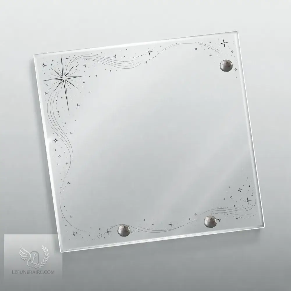 Plaque Carré Étoile nue motif 01