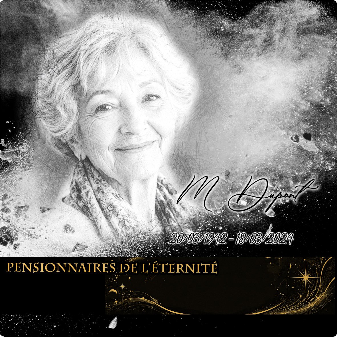 Plaque Carré Étoile effet Éclat, ambiance complète portrait + fond