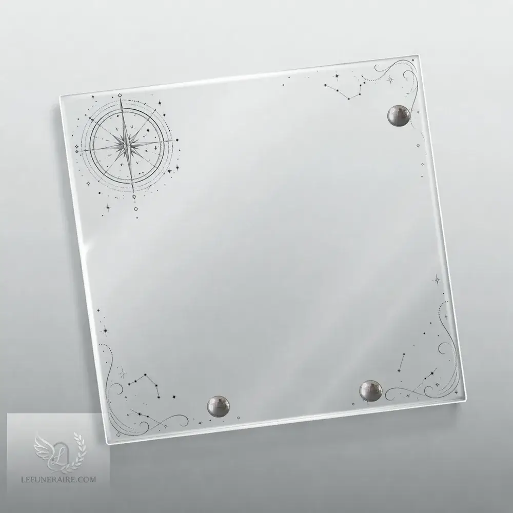 Plaque Carré Étoile nue motif 03