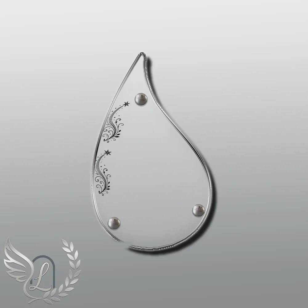 Plaque Flamme Étoile nue motif 02