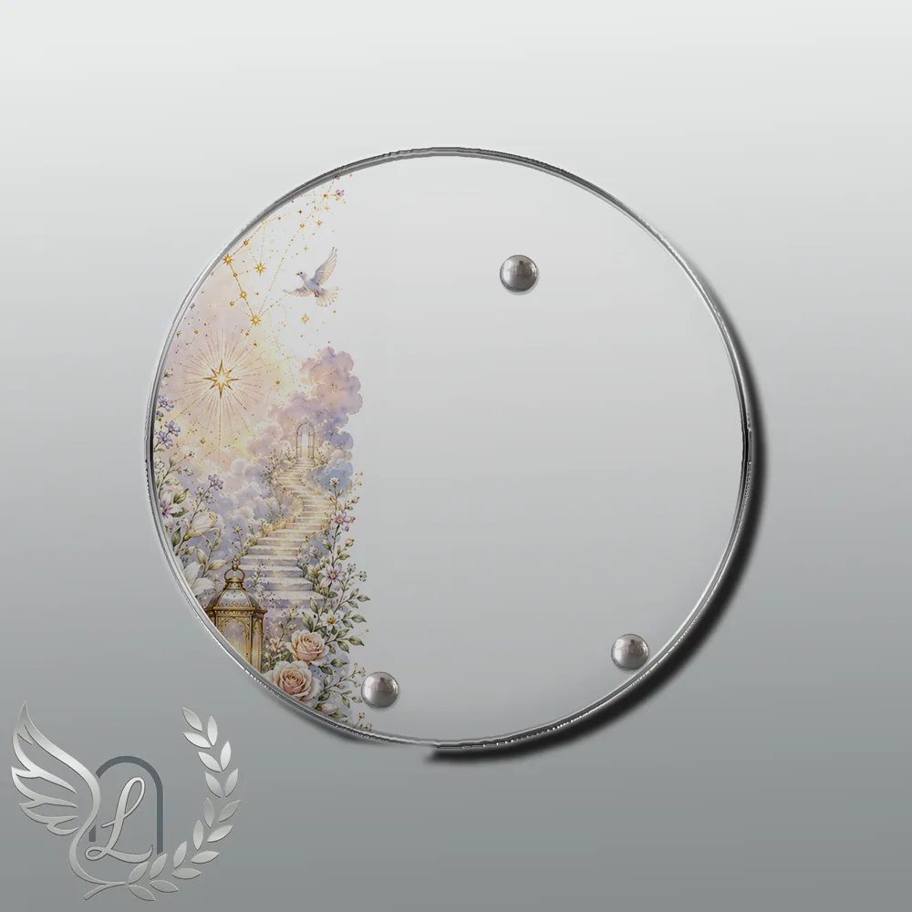 Plaque Circulaire Étoile nue motif 02