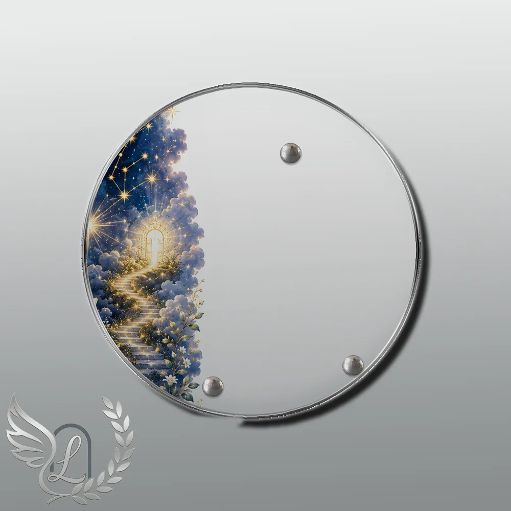 Plaque Circulaire Étoile nue motif 03