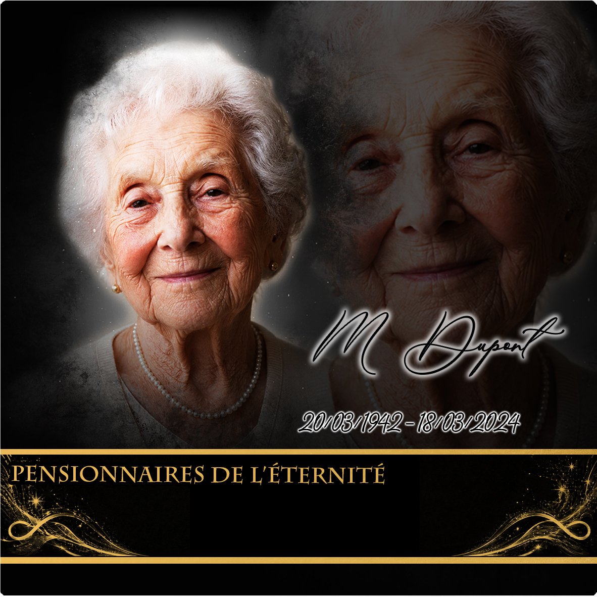 Plaque Carré Infini effet Crayon, ambiance complète portrait + fond