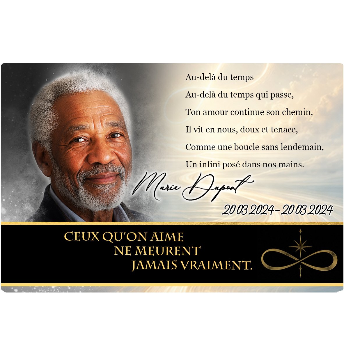 Plaque Panoramique Infini effet Pastel, ambiance complète portrait + fond