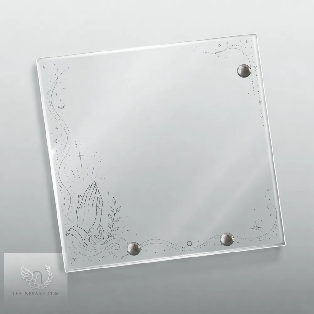 Plaque Carré Mains jointes nue motif 01