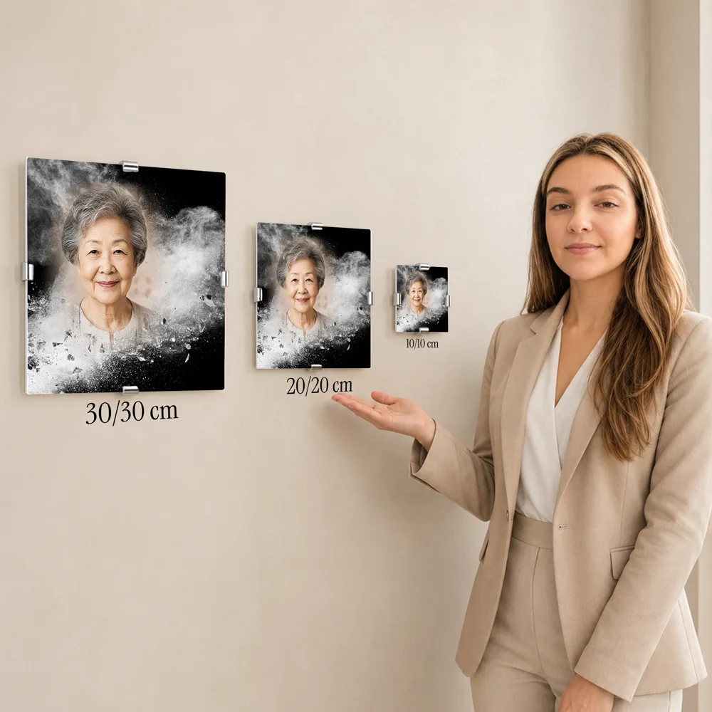 Cadre photo souvenir — service complémentaire Mains jointes