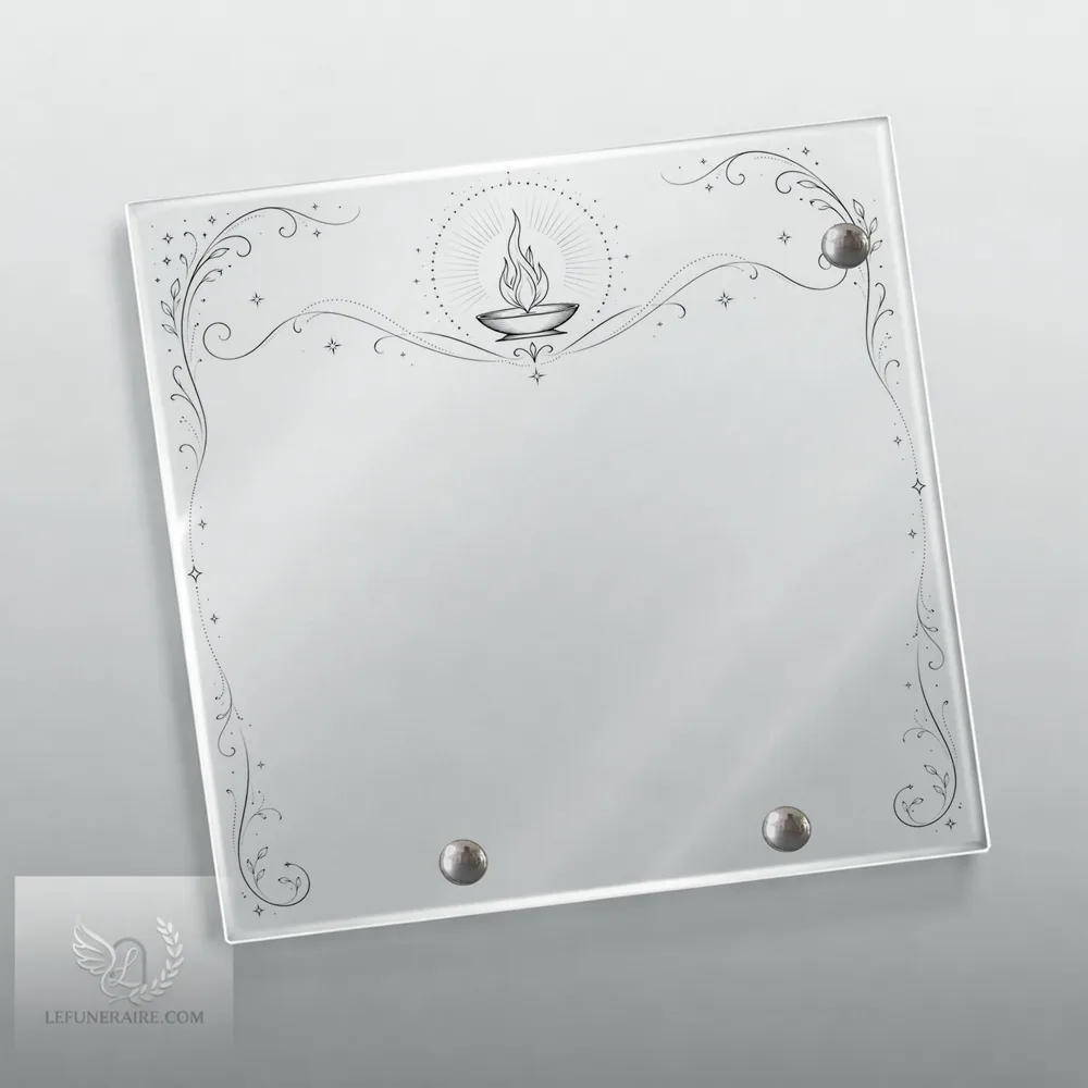 Plaque Carré Flamme éternelle nue motif 02