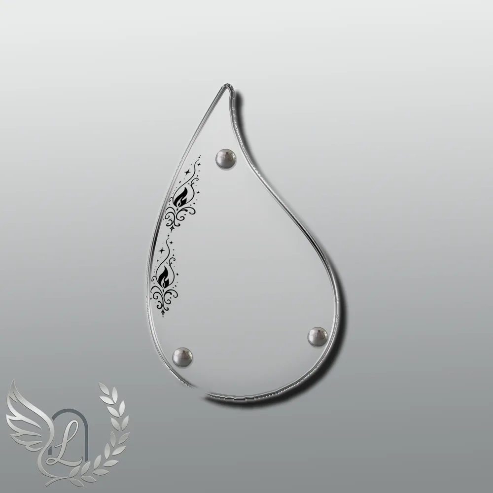 Plaque Flamme Flamme éternelle nue motif 02