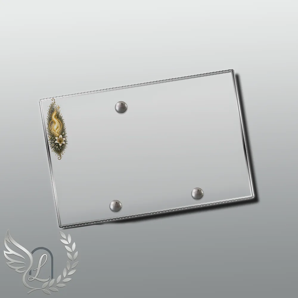 Plaque Panoramique Flamme éternelle nue motif 03
