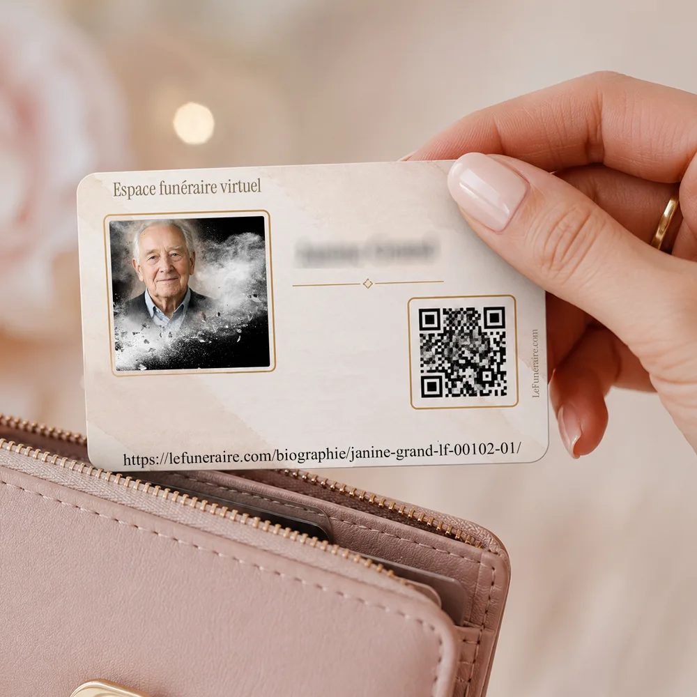 Carte souvenir QR — service complémentaire Photo portrait