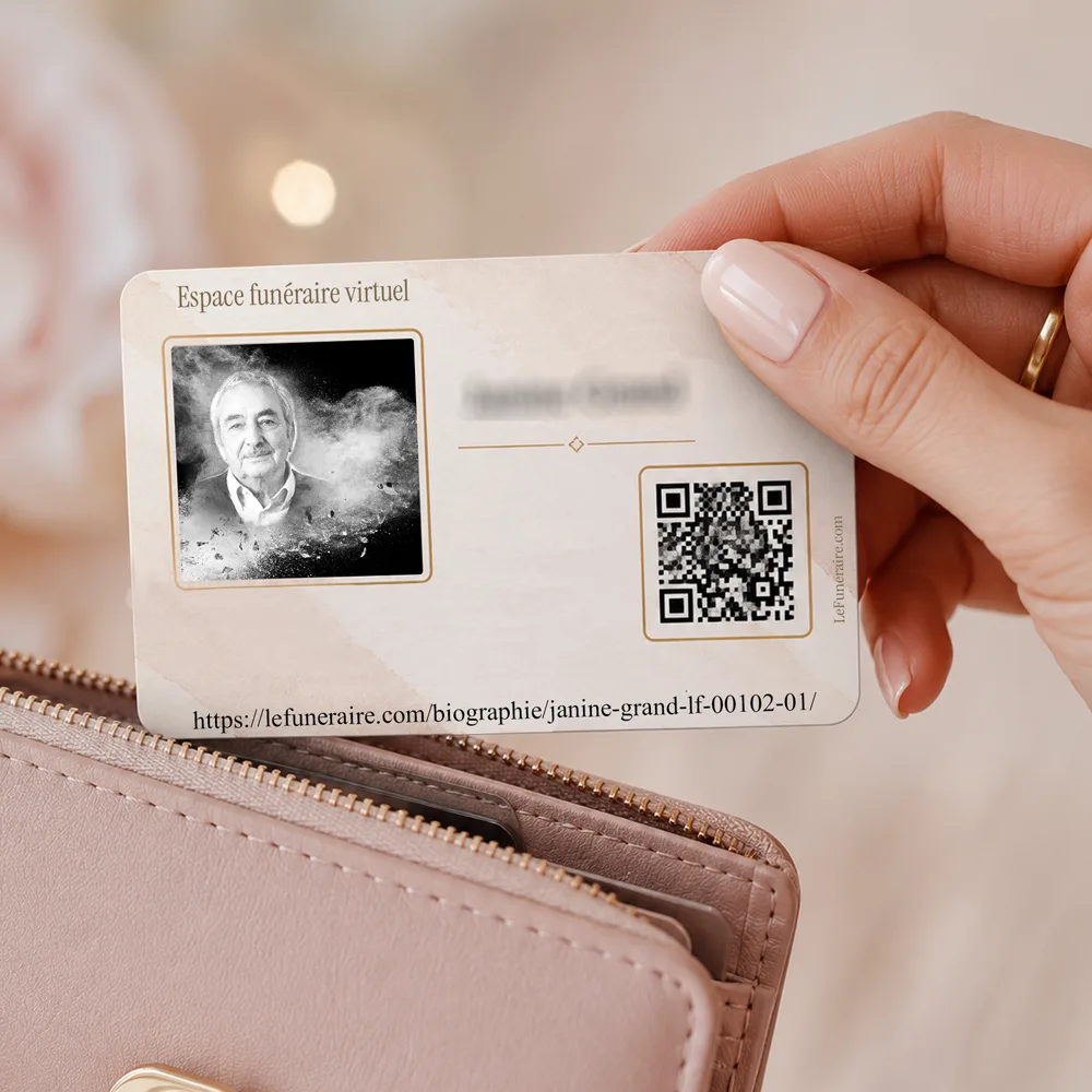 Carte souvenir QR — service complémentaire Photo portrait