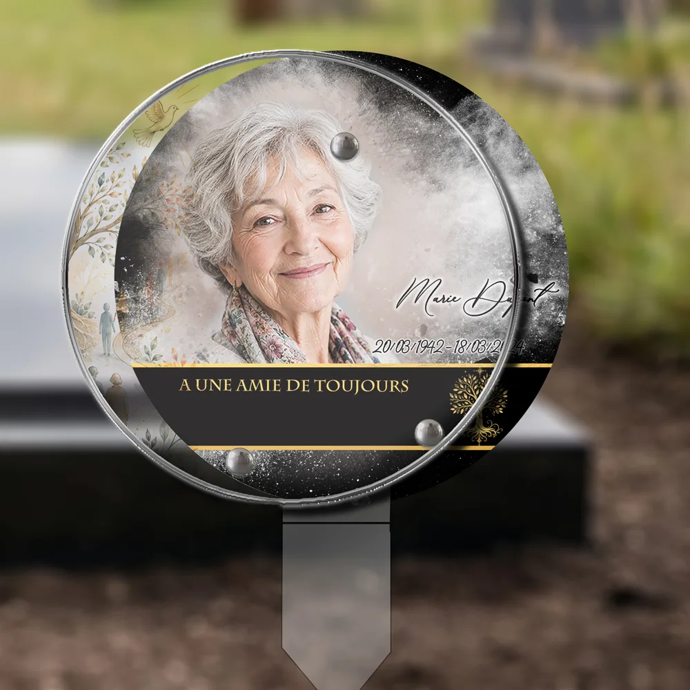 Médaillon circulaire photo portrait planté — 2e sous-décor