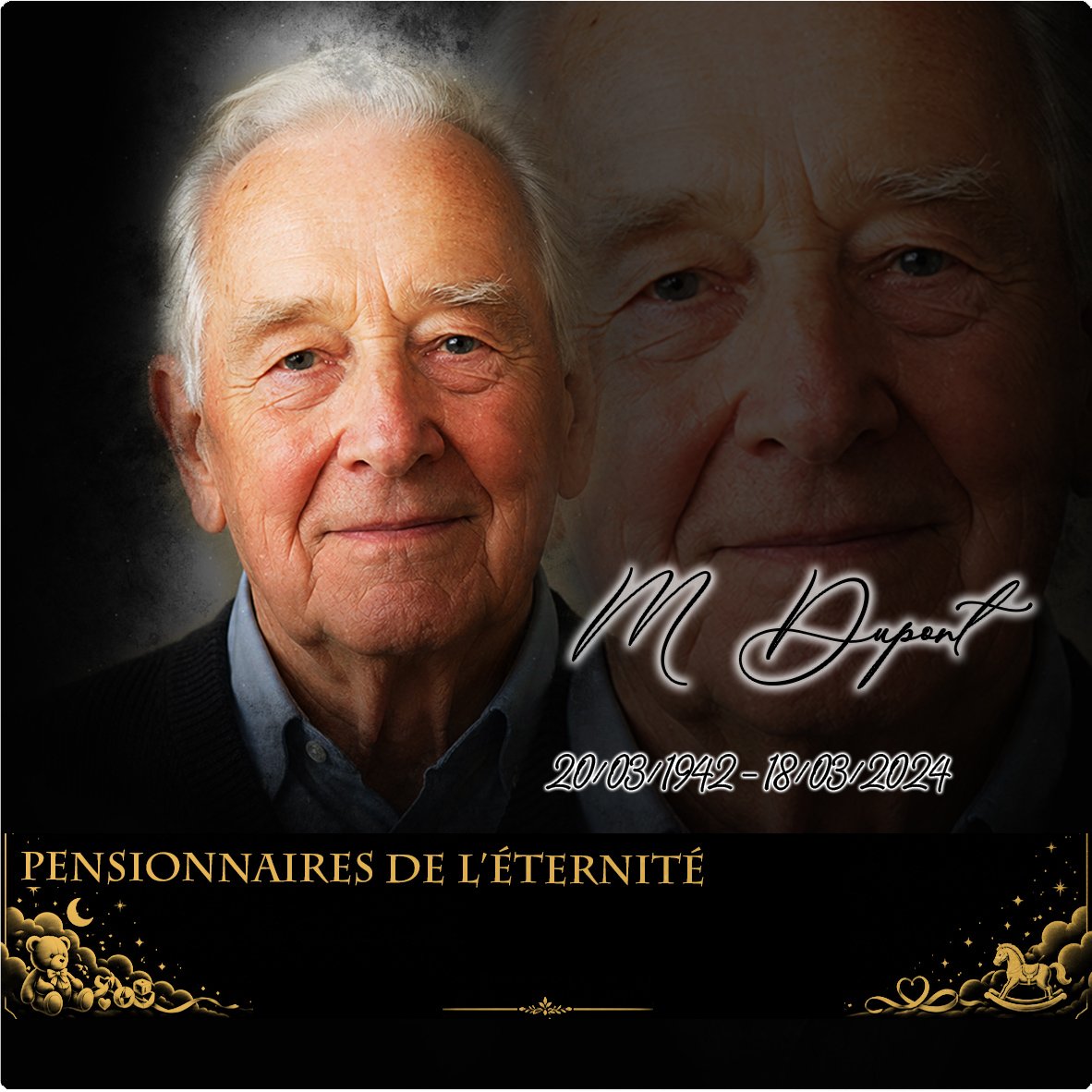 Plaque Carré Enfant effet Crayon, ambiance complète portrait + fond