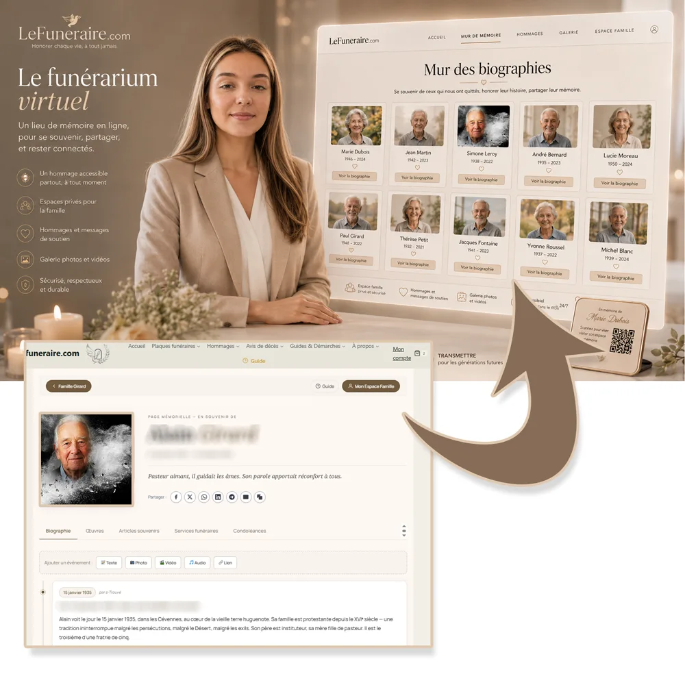Funerarium virtuel — service complémentaire Enfant