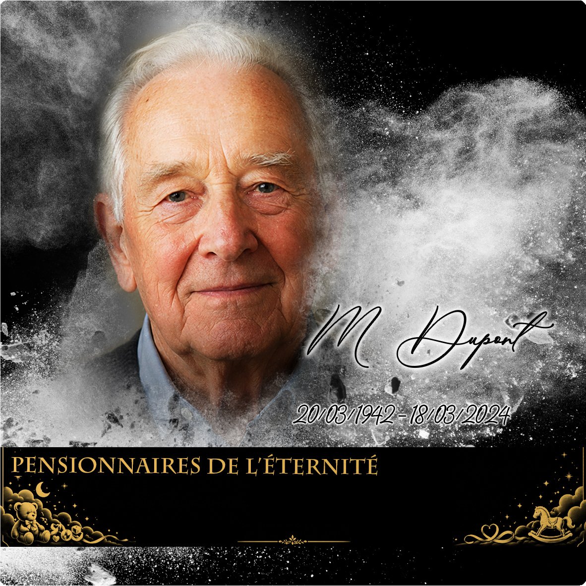 Plaque Carré Enfant effet Éclat, ambiance complète portrait + fond
