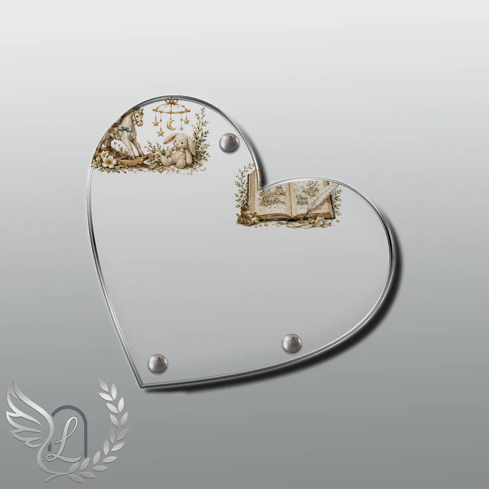 Plaque Cœur Enfant nue motif 01