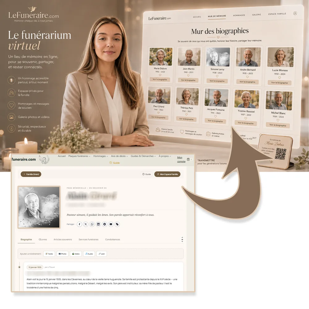 Funerarium virtuel — service complémentaire Enfant