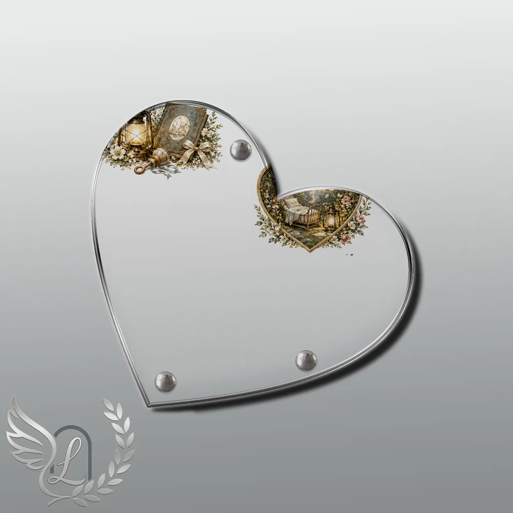 Plaque Cœur Enfant nue motif 02