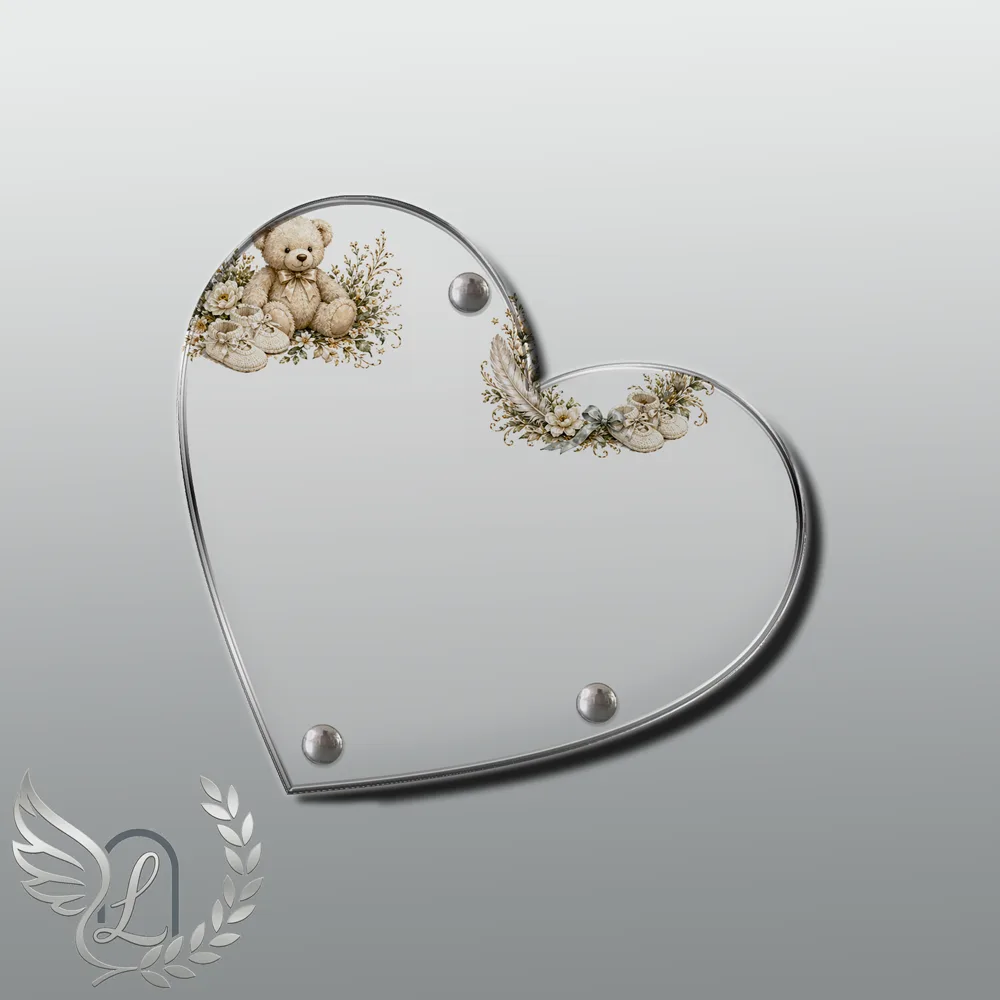 Plaque Cœur Enfant nue motif 03