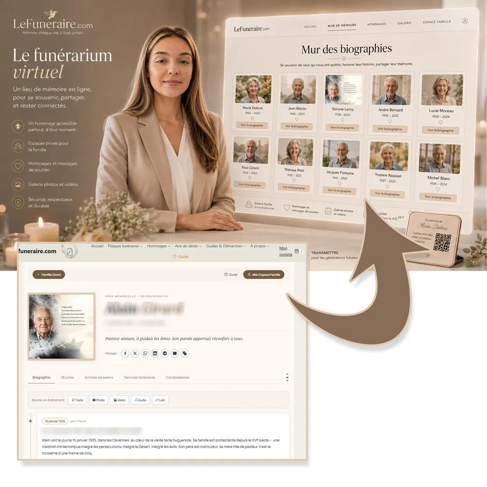 Funerarium virtuel — service complémentaire Enfant