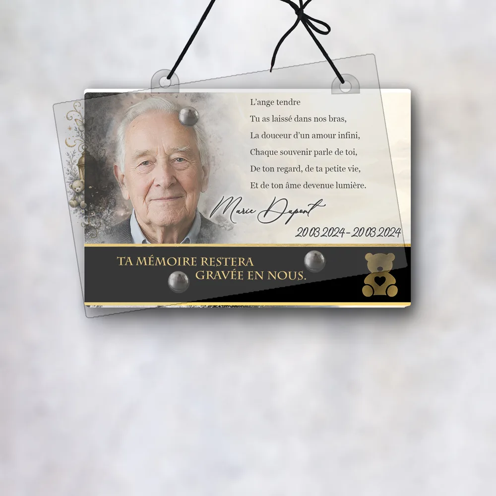 Plaque Panoramique Enfant suspendue par cordelette