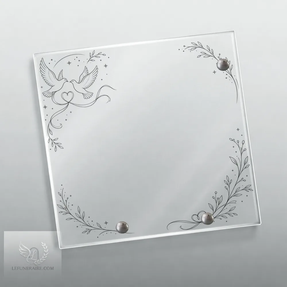 Plaque Carré Couple nue motif 02
