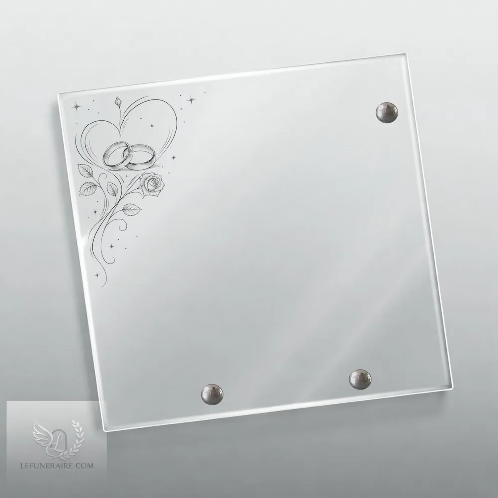 Plaque Carré Couple nue motif 03