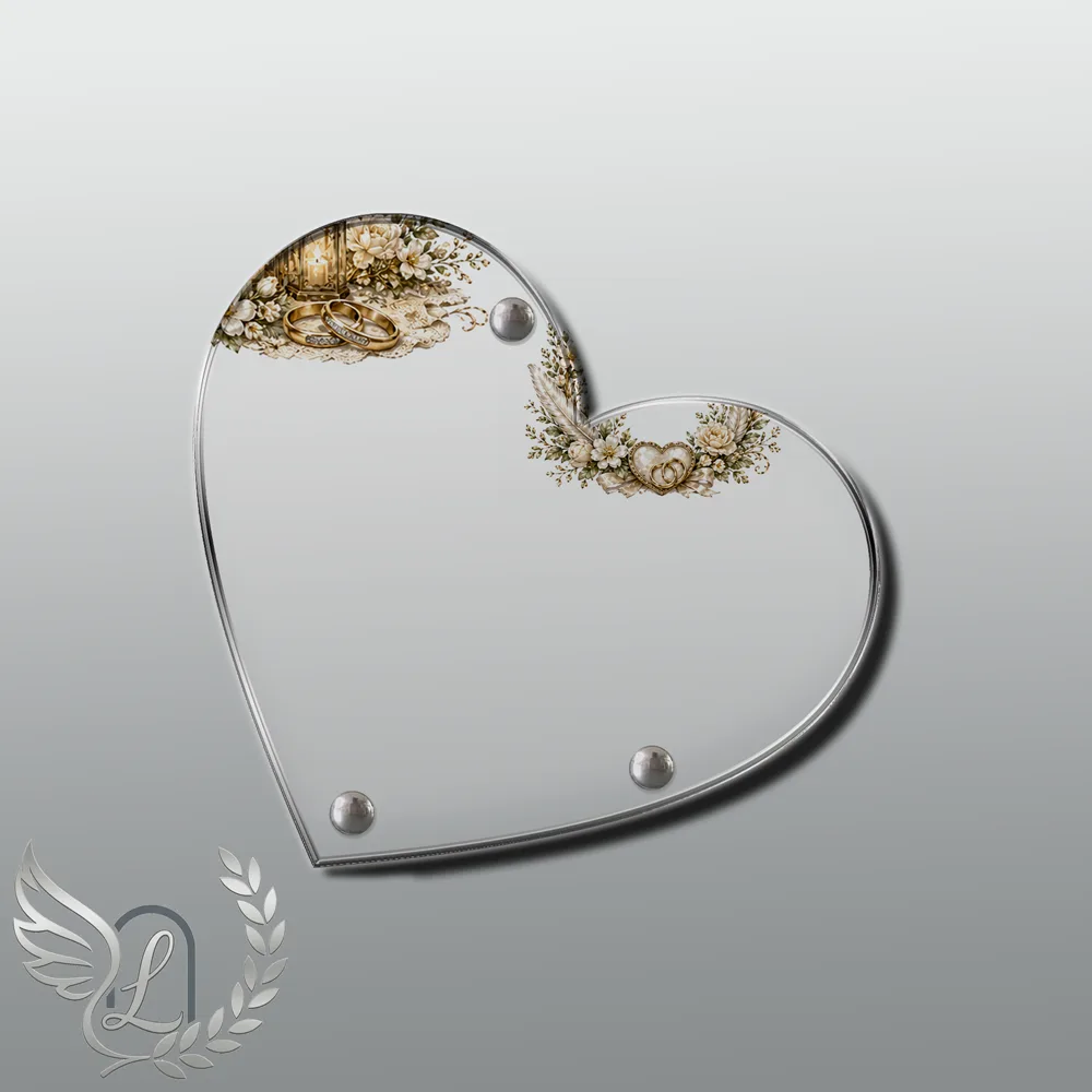 Plaque Cœur Couple nue motif 01