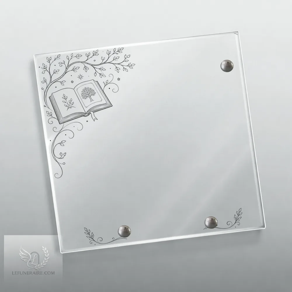 Plaque Carré Grands-parents nue motif 03