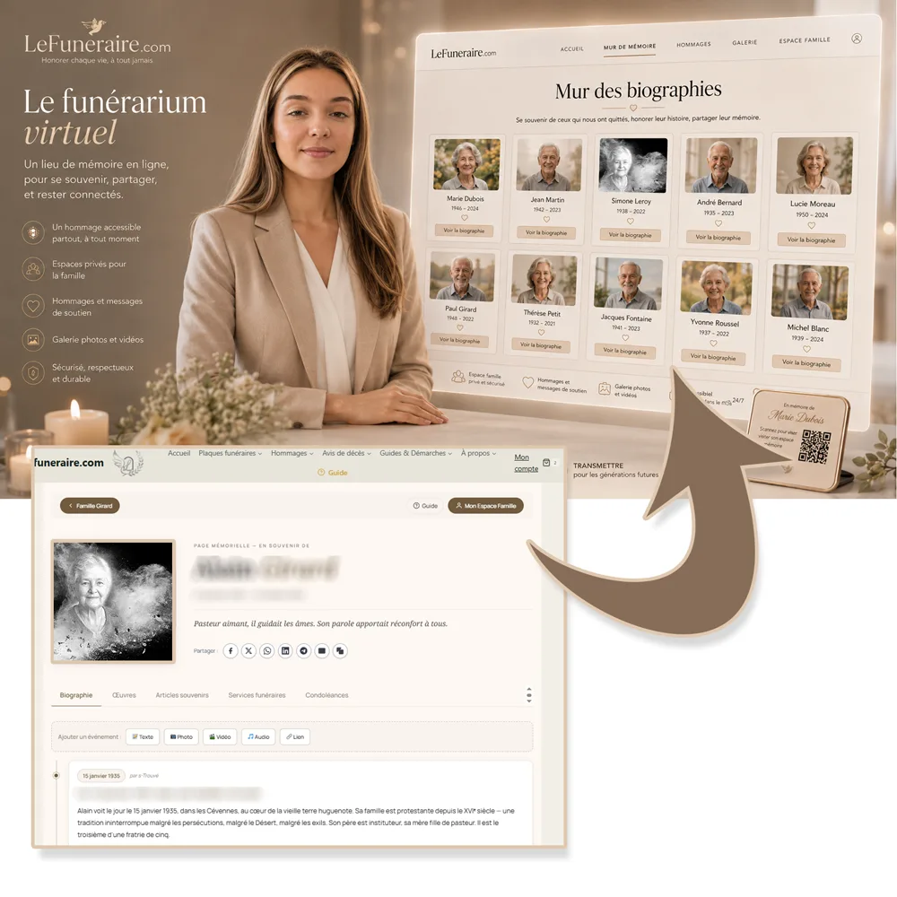 Funerarium virtuel — service complémentaire Grands-parents