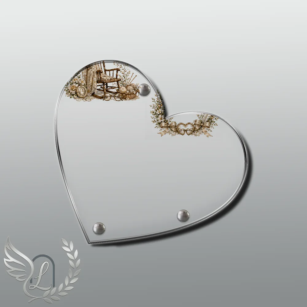 Plaque Cœur Grands-parents nue motif 03