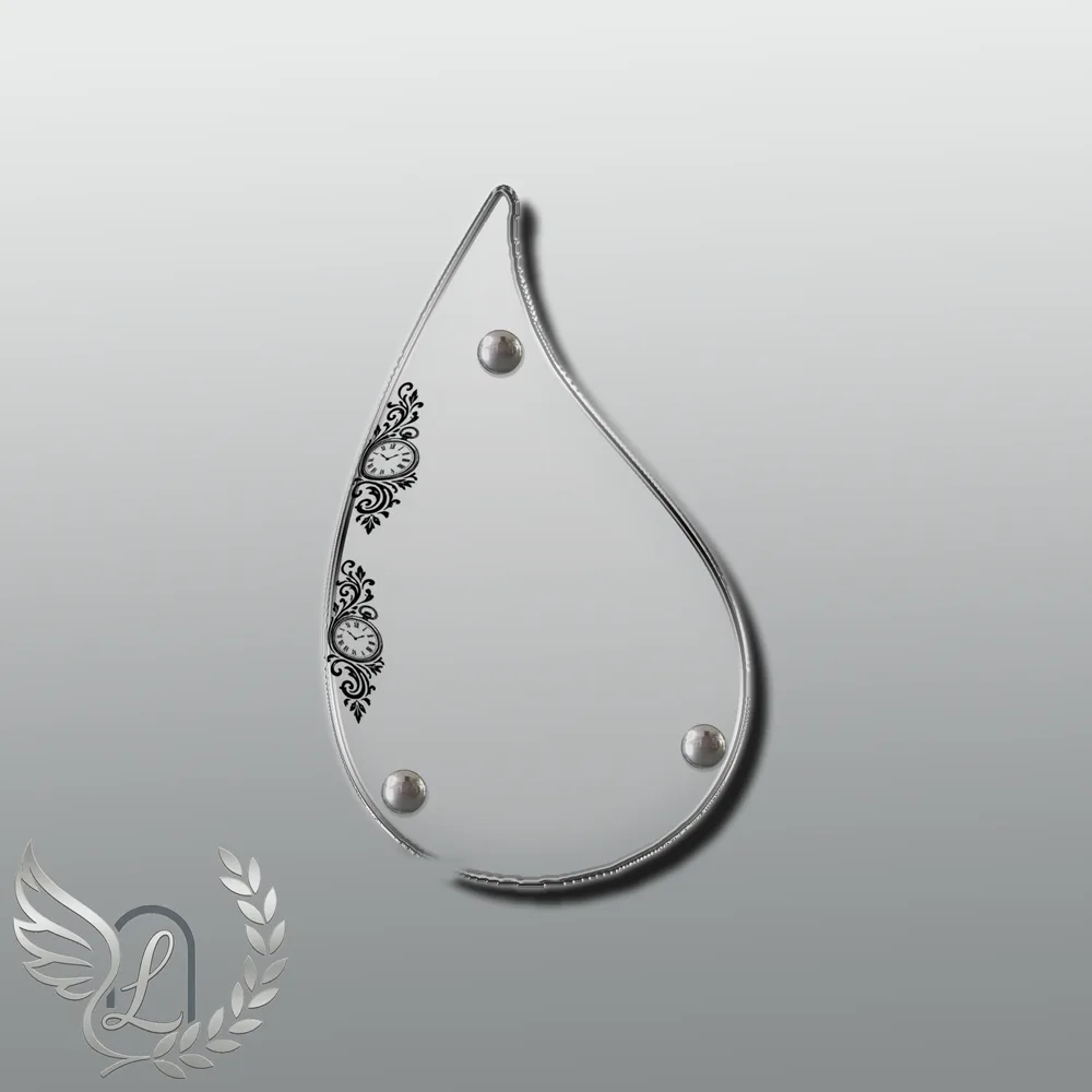 Plaque Flamme Grands-parents nue motif 01