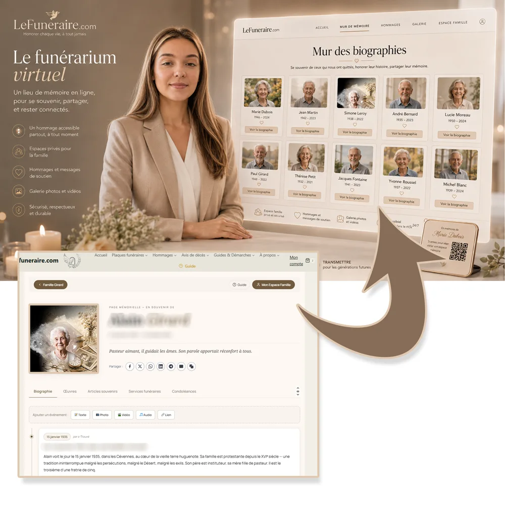 Funerarium virtuel — service complémentaire Grands-parents