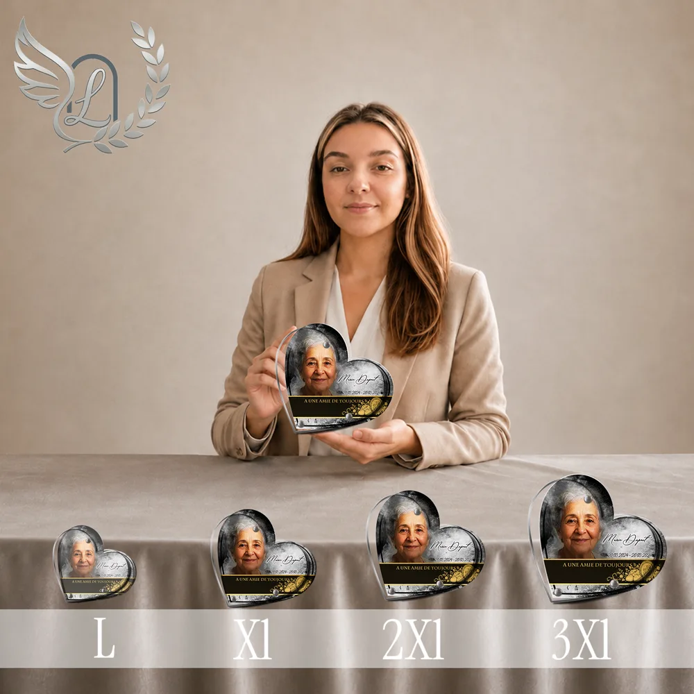 Plaque Cœur Maman-Papa — lefuneraire.com Plaque funéraire Maman-Papa Cœur personnalisée, toutes tailles alignées