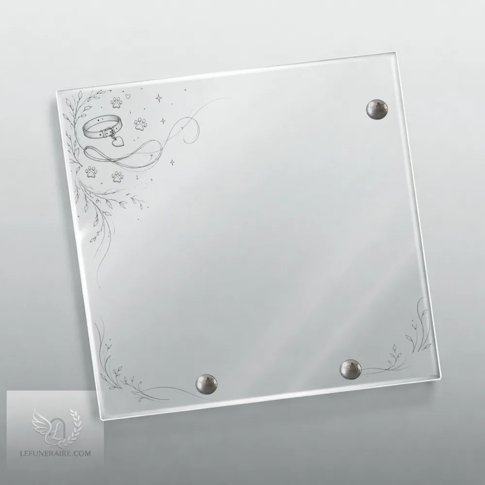 Plaque Carré Animal de compagnie nue motif 01